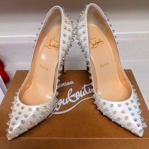 CHRISTIAN LOUBOUTIN Follies Spikes 100 Pumps